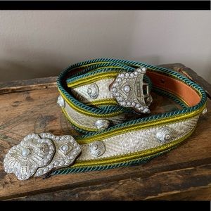 Etro Belt with Jeweled Buckle